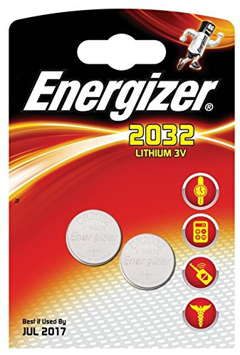 Energizer CR2032 Battery Lithium for Small Electronics 5004LC 240mAh 3V Ref 628747 [Pack 2]
