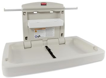 Rubbermaid Commercial Products Table à Langer Bébé | Murale, Horizontal et Rabattable | 84,5 x 54,6 x 10,2 cm