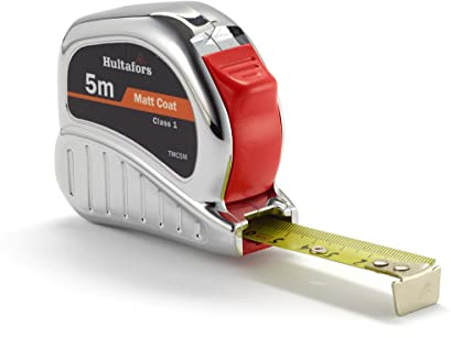 Tape measure 5m TMC by Hultafors I 5 meter professional-quality steel tape measure I Made in UK I 368103
