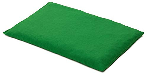 GIRAFFENLAND Bio-Dinkelkissen 30 x 20 cm, froschgrün - Bio-Dinkel Körnerkissen für Mikrowelle und Backofen - Als Wärmekissen & Kältekissen - 30x20cm