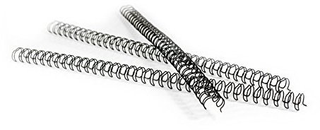 Pavo - Drahtbinderücken A4, 14.3 mm, 3:1 Teilung, 100-er Pack, 101-125 Blatt, schwarz