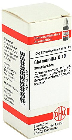 DHU Chamomilla D10 Streukügelchen, 10 g Globuli