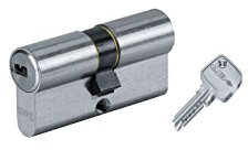 Abus D6N10/30 Demi cylindre nickelé D6 10 x 30 mm