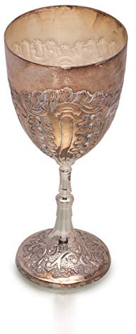 Antikas Verre à prunk - Gobelet exclusif en argent - Superbe flûte de mariage - Calice décoratif.