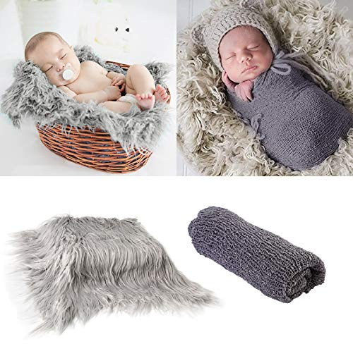 oenbopo 2-teiliges Set für Babys, Neugeborene, Fotorequisiten, Umschläge und Fotomatten, Basteln, Neugeborene, Baby, Decke, Fotozubehör, Fotozubehör, Umschläge, für Babys, Jungen, Mädchen