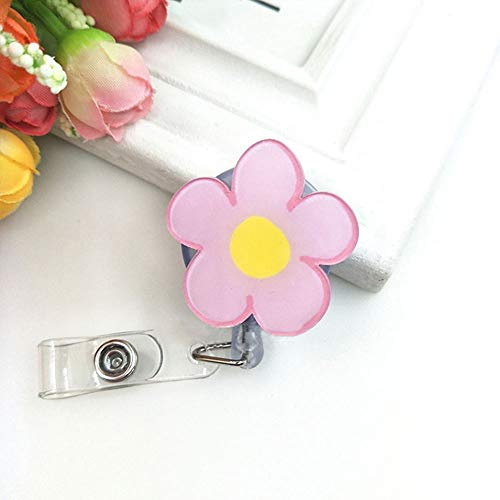 150 Ausziehbarer Ausweishalter mit Gürtelclip, modischer Schlüsselanhänger, für Pflegepersonal, Lehrer, Studenten, 2 Stück, D-Typ aus Acryl-Nylon