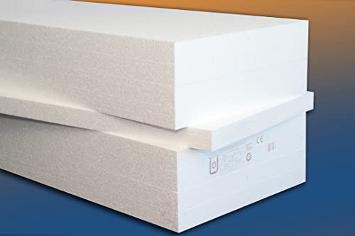 Yetico Styropor Dämmplatten 60 mm - 4 m² / Paket - EPS 035 100 kpa druckfest Estrichdämmung - WLG 035 - Polystyrol - 1000 x 500 mm