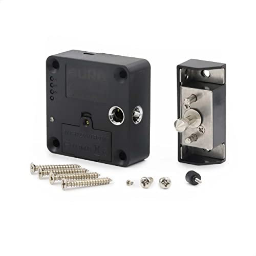 BURG verstecktes Möbelschloss Master Pro 13,56 MHz MIFARE® Classic (elektronisches RFID Schloss, Schubladenschloss, Schrank- und Spindschloss)