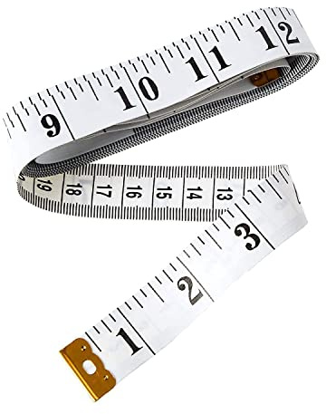 HiFEN® Dual Sided Measuring Tape For Body & Waist Measure 60 inches|150 cm Tailors Tape Measure Made of Flexible Fiber Glass For Sewing, Crafting & Clothing