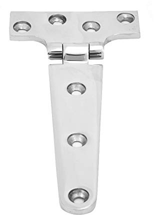 151mm T-Hinge, Thickened Stainless Steel Hinge T Type Hinge Heavy Duty Tee Hinge, for Shed Doors Barn Doors Gate Doors Garden Gate Accessories 151 * 75 * 4.5mm
