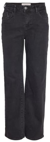 NOISY MAY dam Byxor Nmyolanda Nw Wide Jeans Black Fwd Noos