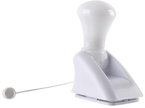 Battery Operated Wall Lights, Portable Wire LED Bulb Cabinet Lamp Cupboard Night Light Battery Operated Self Adhesive Wall Mount Light with Pull Chain for Children's Room Hallway Bedrooms White 2W