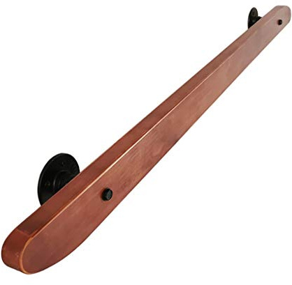 TONZN Corrimano per scale 50 cm-200 cm Corrimano per scale in legno antiscivolo per casa contro la parete per interni soffitti anziani ringhiere corrimano per corridoio asta di supporto (dimensioni: