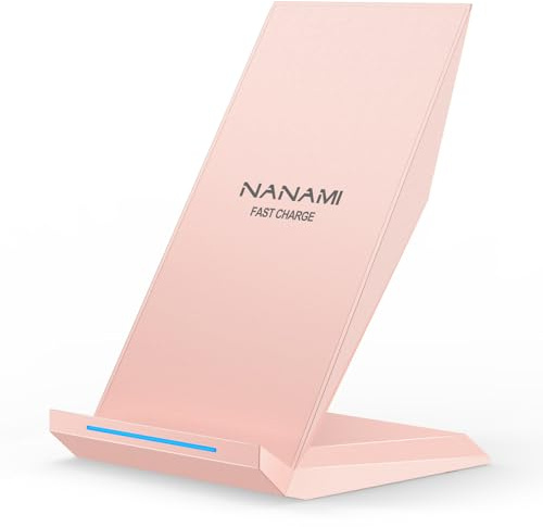 NANAMI Fast Wireless Charger, 15W Induktive Ladestation, Tisch Ladegerät