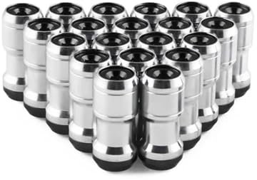 WTIXCRQ Radbolzen Radschraube 20 Stück Auto-Radschrauben, Muttern, Stehbolzen, Verdeckte Heptagon-Formel-Stahlräder, Sicherungsmuttern M12 X 1,5/M12 X 1,25(M12x1.5,4)