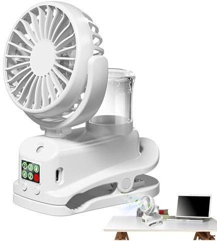 Ventilador de nebulizador portátil, ventilador de pulverización de agua | Ventilador de pulverización de agua recargable para viajes, camping