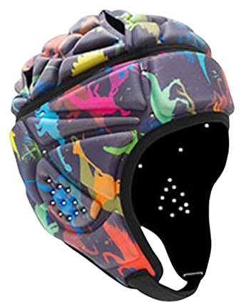 Casque de rugby rembourré pour enfants et jeunes pour patinage à roulettes, baseball, coloré