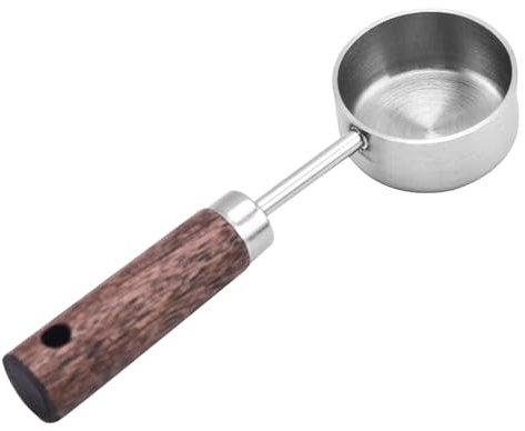 Measuring Spoon,Tablespoon Measuring Scoop Stainless Steel - Wooden Handle Tablespoon, Vintage Scoop 15ml Multifunctional Measuring Spoon for Household