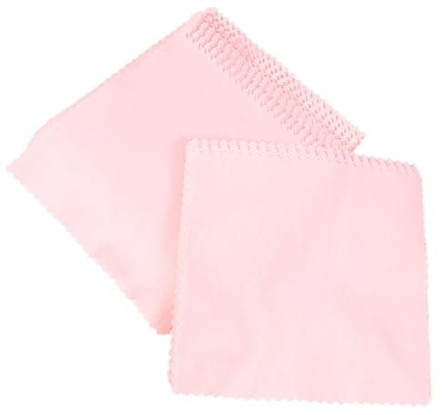 PACKOVE 5 Ensembles Produits De Nettoyage Argenterie Verres Nettoyant Les Chiffons Trousse Chiffons De Nettoyage De Lentilles Spectacle Nettoyeur Caméra Fibre Superfine Rose 50 Pièces * 5