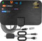 Antena de TV Interior, 220 km de autonomía Antena TNT Potente Interior Amplificador Amplificador de señal con cable coaxial Soporte TV HD, 4K HDTV DTMB VHF UHF FM DVB-T DVB-T2