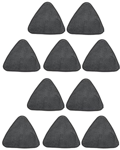 Vocdikficy 10PCS PañO de Microfibra Triangular Trapeador de Polvo Almohadillas de Cabeza de Repuesto Limpieza de Vidrio Trapos de Microfibra para Barrer Piso