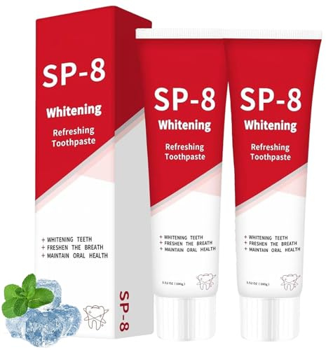 Sp8 Dentifricio Probiotico, 2025 Nuovo Dentifricio SP-8 Ultra Sbiancante, Pulizia Profonda e Cura dei Denti, Alito Fresco (2PCS)