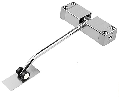 Cerrador de puerta de hardware, Cierrapuertas automático de acero inoxidable con resorte y superficie ajustable, cierre