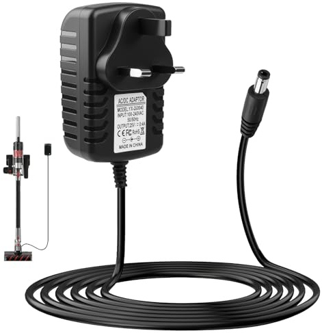 26V 400mA Charger Replacement, Power Supply Adapter for Beldray Cordless Vacuum Cleaner BEL01088 / BEL01110 / BEL01469 / BEL0776 / BEL0737 / BEL01195 Power Supply for Hoover 5.91FT Charging Cable
