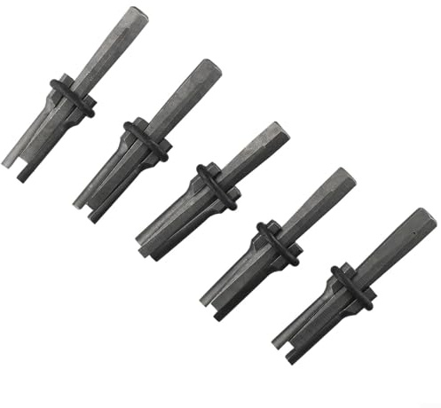 - Juego de cuñas de plumas para división de rocas, cuñas de acero de 18 mm para triturador de piedra de hormigón de granito, herramientas manuales de mampostería para canteras y demolición