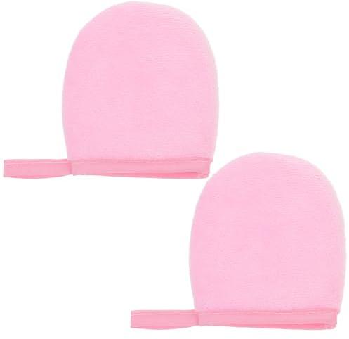 Ciieeo Tanning Mitts 2Pcs Plush Gloves for Self Tanner and Sunscreen Application Suitable for Body Massage