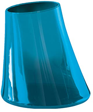 GEDY Flou Portaspazzolini Turchese, Misure e peso prodotto: 11,2X10,2X10,2 CM & 0,145 KG, Realizzato in Resina Termoplastica, Porta Spazzolini Bagno Design di Carallo Grandis, 2 Anni di Garanzia