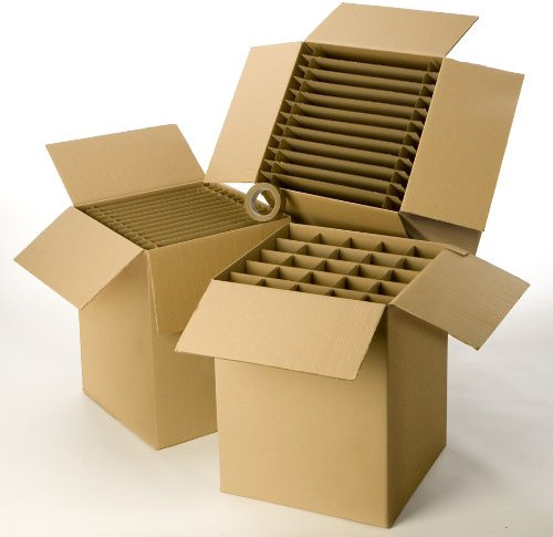 Kit cartons déménagement vaisselle avec 1 rouleau d'adhésif gratuit