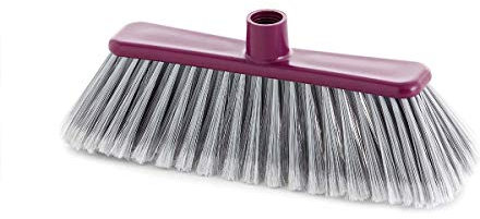 Maya | Scopa antiurto | Collezione Atomica | Proprietà anti-shock grazie al cuscinetto in gomma | per tutti i tipi di superfici | Dimensioni: 32 x 7 x 13 cm | Colore bordeaux