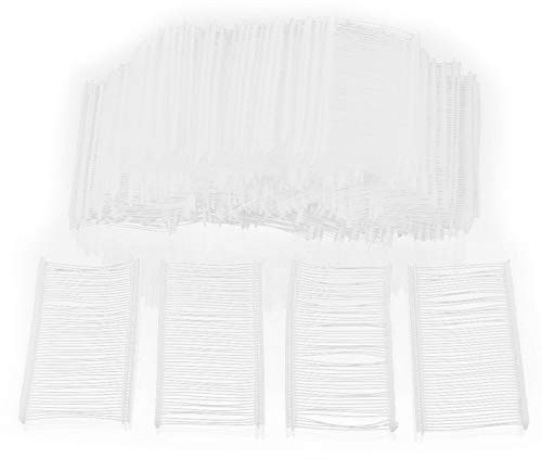 5000 Heftfäden 50mm / 2 Standard Transparent I förmige Tag Gun Barbs Kunststoffbekleidung Kleidungsstück Preisschild Tagging Schaltet Barbs für Etikettierpistolen Heftpistole