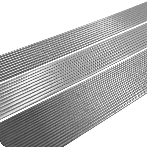 Smowo® 50 Stück Wachsstreifen Silber Set 200mm - Verzierwachs für Kerzen in verschiedenen Formen - Wachs für Taufe Kommunion Hochzeit