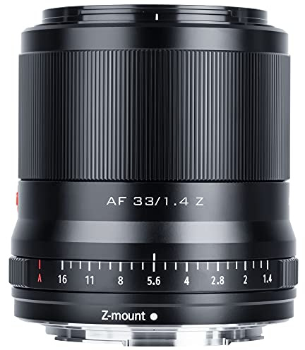 VILTROX 33 mm F1.4 Z-Mount APS-C Autofokus große Blende Prime Objektiv mit STM-Motor und Eye-AF Weitwinkel-Unterstützung kompatibel mit Nikon Zfc, Z5, Z6, Z7, Z50, Z6Ⅱ, Z7Ⅱ