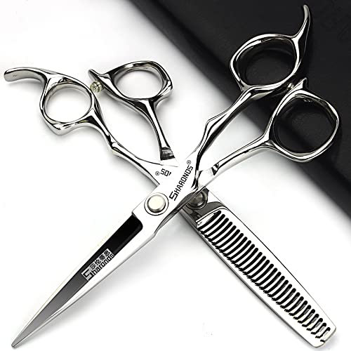 Set di forbici professionali da parrucchiere da 15,2 cm per stilista/famiglia forbici speciali affilate in acciaio inox per parrucchieri