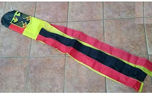 60 2.3 Metres Germany German State Eagle Flag Open Ended Windsock Wind Speed Direction Indicator