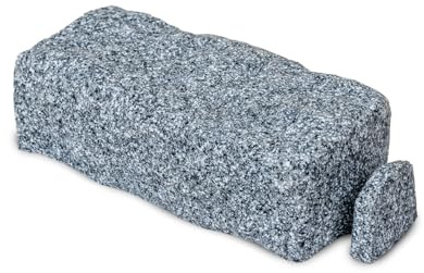 Beuta Brique de départ de bordure de paysage Polyrock sans creuser à faire soi-même - Première pièce pour commencer votre projet de bordure d'aménagement paysager (1 pièce, pierre grise) - Se connecte