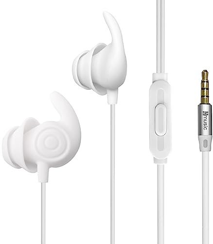Hmusic 3,5mm Komfortable Schlafkopfhörer/30dB Geräuschisolierung Ohrstöpsel