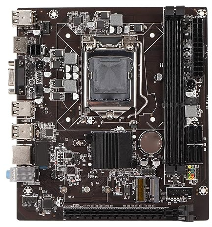 ciciglow Carte Mère LGA 1155 avec WiFi, Sortie M.2 et HD, DDR3 Double Canal, 6 USB2.0, PCIE X16, Mini ITX, pour Ordinateur PC, Prise LGA, Alimentation Multiphase, VGA