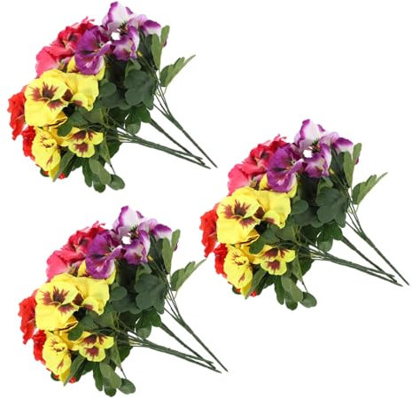 GOOHOCHY 12stücke Kunstblumen Aus DIY-simulationspflanze Layout-dekore Simulierte Blumensträuße Elegante Künstliche Pflanzen Für Dekoration