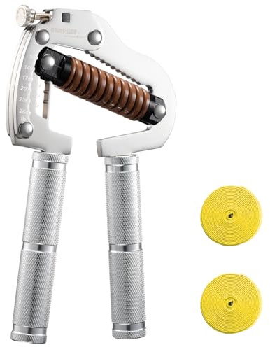 NESOHC-LLEW Styrketränare med justerbart grepp: premium 304 rostfritt stål struktur, flyg- och rymdkvalitet aluminiumlegering handtag, greppstyrka justerbar räckvidd 55–250 kg