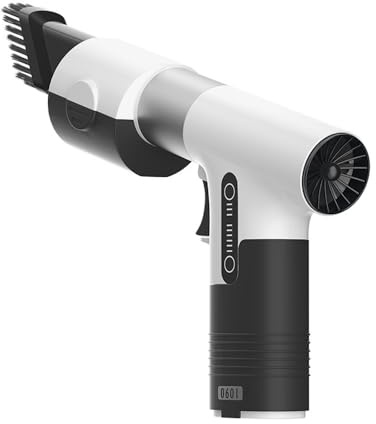 SATMW Turboventilador eléctrico, Mini Ventilador Turbo portátil, turbina de Viento pequeña Vertical para Ordenador, Limpiador recolector de Polvo de Aire para Barbacoa