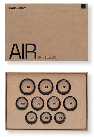 ULTRAHUMAN Ring AIR Sizing Kit | Choose from Sizes 5-14 | Sizing Guide for Your Smart Wearable Ring