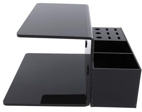Support d'étagère pour extensions de cils en acrylique, coussin de transplantation de cils (noir)