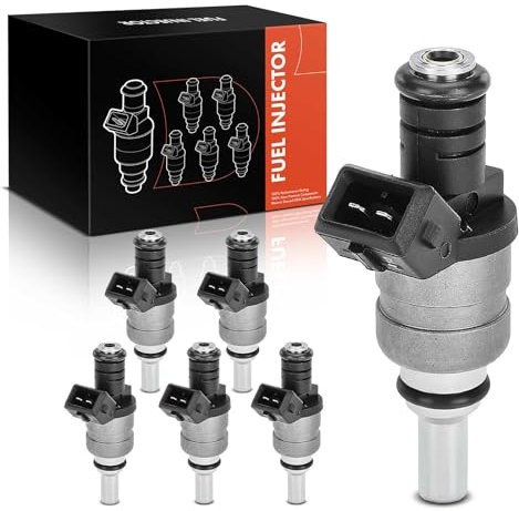 Frankberg Lot de 6 soupapes d'injection à essence compatibles avec la série 3 E46 320-328 Série 3 Cabriolet E46 320 323 Série 3 Touring E46 320 325 Série 5 E39 520 525 Série 7 E38 X3 E83 2.5i Remplace