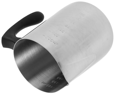 DOITOOL Taza Para Derretir Cera De Acero Inoxidable Crisol Para Hacer Velas Diy Herramientas Para Derretir Cera Fabricación De Velas Uso Taller o Cocina