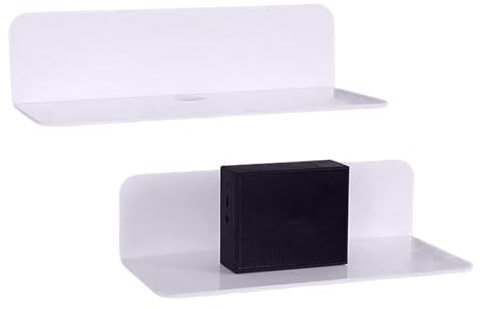 Ripiani galleggianti – Materiale in assi di legno, stile di supporto a parete, layout concetto di accento decorativo | Ideale per soggiorno con accordi di