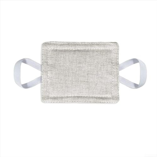 Fastigeaty 3-Pack Cotton Door Silencer and Stopper with Elastic Strips for Noise Reduction and Door Protection, 10 x 8 cm, Beige